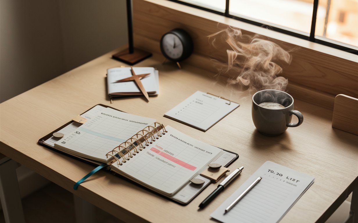 How to Achieve Work-Life Balance: 5 Essential Tips for Health and Wellness  How to Achieve Work-Life Balance: 5 Essential Tips for Health and Wellness a serene and organized minimalist workspace captur oJddq3QSS5eoWXOEKb6rWw 9uS5hCS Re J5TA8MrnMxg